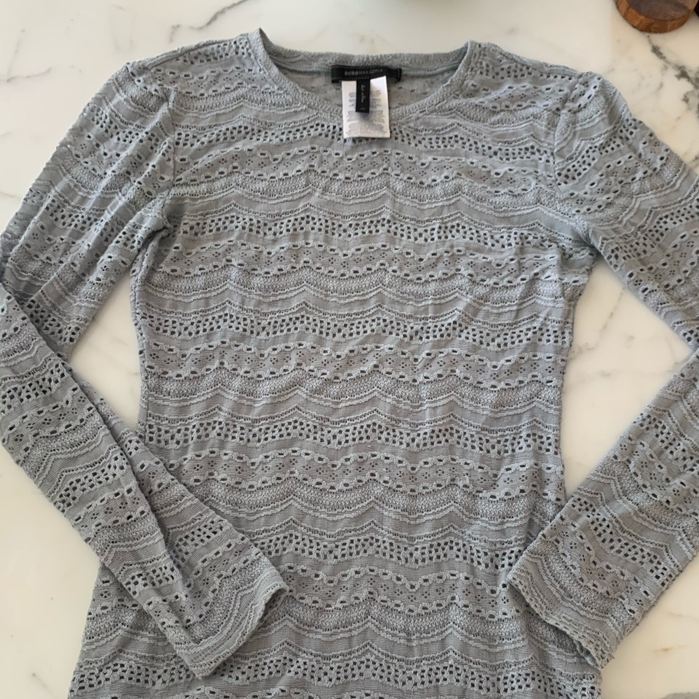 BCBG Max Azria Small Holes Long sleeve shirt